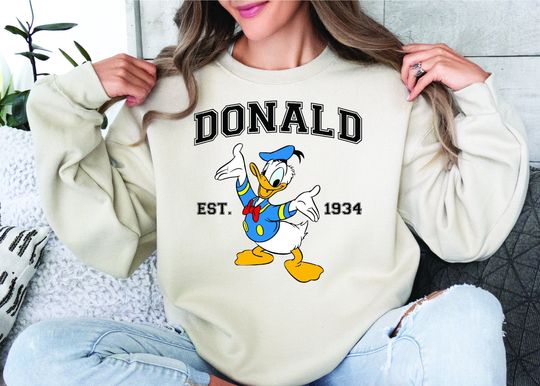 Donald Duck Sweatshirt, Disney Sweatshirt, Donald Duck Shirt, Disneyland Shirt, Donald Duck Gift Tee, Disneyland Shirt, Disney Family Shirt