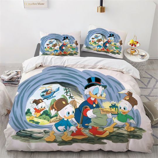 Ducktales Three Piece Bedding Set Comfortable and Fashionable Bedding Set Gift