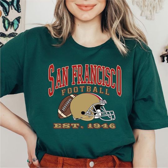 San Francisco Football Tshirt, Football Shirt for San Francisco Fan