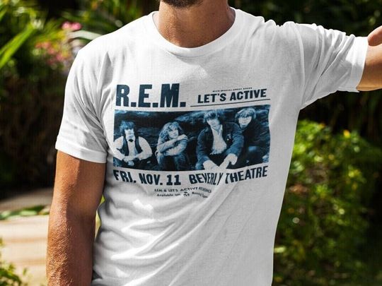 R.E.M. Let's Active 1983 Vintage Handbill t-shirt