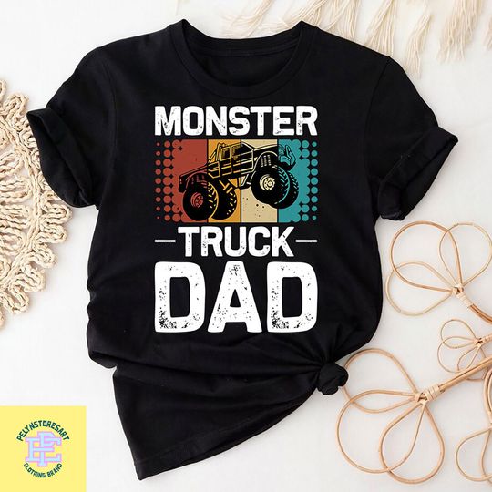 Retro Monster Truck Dad T-Shirt, Monster Truck Shirt, Monster Truck Vintage Shirt