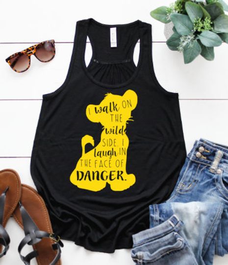 The Lion King Tank, Laugh in the face of danger tank, Disney Fan tank, Disney World tank, Disney tank, Simba tank,walk on the wild side tank