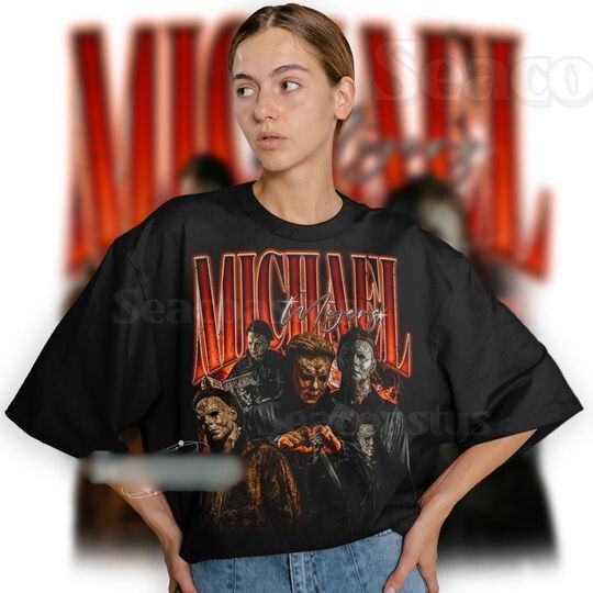 Limited Michael Myers Vintage T-Shirt, Michael Myers Graphic T-shirt, Retro 90's Fans Homage T-shirt, Gift For Women and Men