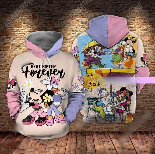Minnie Mouse And Daisy Duck Hoodie, Disney Best Friends , Minnie And Daisy Shirt, Disney Girl Tee
