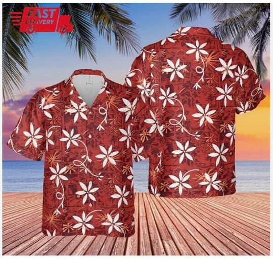 Elvis Presley Hawaiian Shirt, Blue Hawaii Elvis’ Red Aloha Shirts