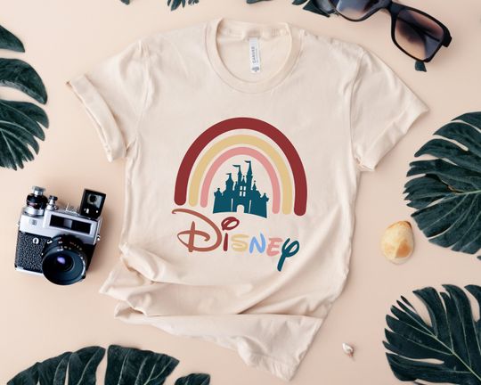 Disney Rainbow Castle Shirt, Disney Vintage, Disney Family Shirt, Disney Castle Shirt, Disney Retro Shirt, Disneyworld, Disneyland Shirt
