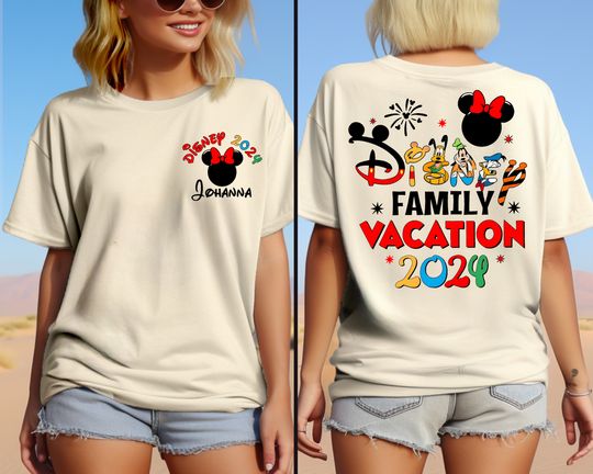 2024 Disney Family Vacation Shirts, Custom Disney Family Matching Tshirt, Disney Castle 2024 Shirts, Disney Family 2024, Disney Trip Tee