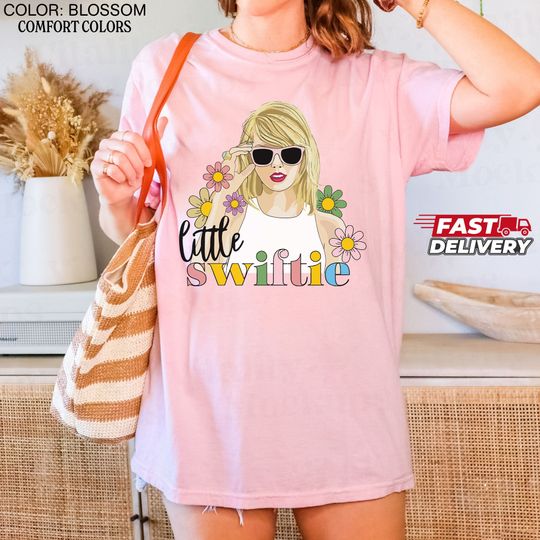 Little taylor version Shirt, Flower Taylor Girls Shirt, First Concert Shirt