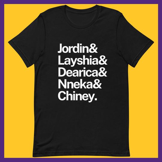 LA Sparks 2023 Starting 5 shirt | Jordin Canada Layshia