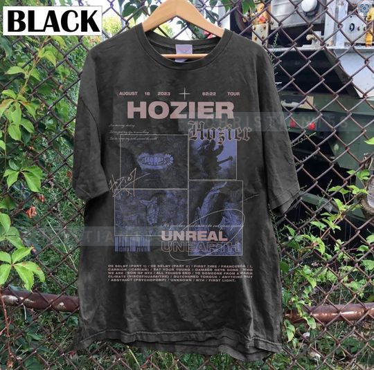 UnReal UnEarth gift fans Hozier Music , Hozier Unisex Gift Bootleg Hozier album tshirt