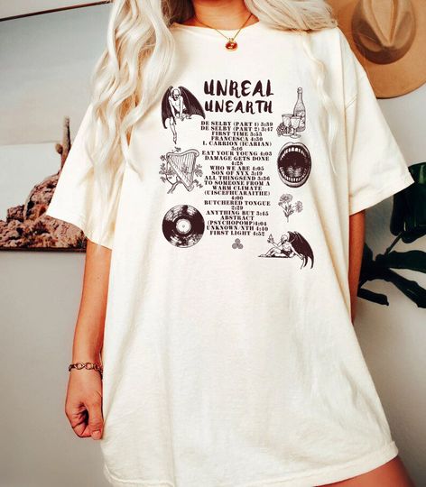 Hozier Unreal Unearth Lyrics Shirt, Hozier Music 90s Graphic Tee
