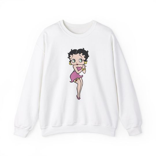 Pink Classic Betty Boop Unisex Sweatshirt