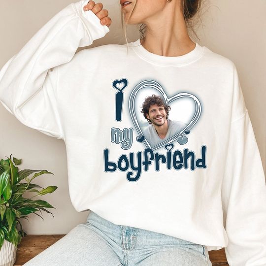 I Love My Boyfriend Shirt Custom Picture, I Love My Boyfriend Custom Photo Shirt, I Love My Boyfriend Shirt Custom Brown, Custom Shirt