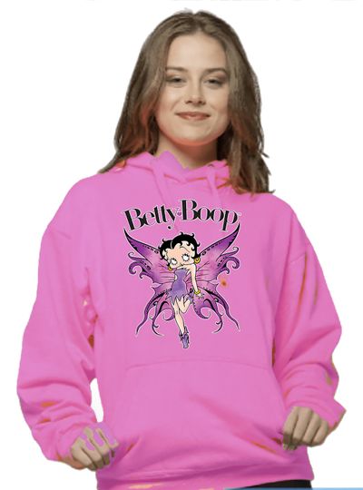Unisex Betty Boop Pink Fairy Hoodie