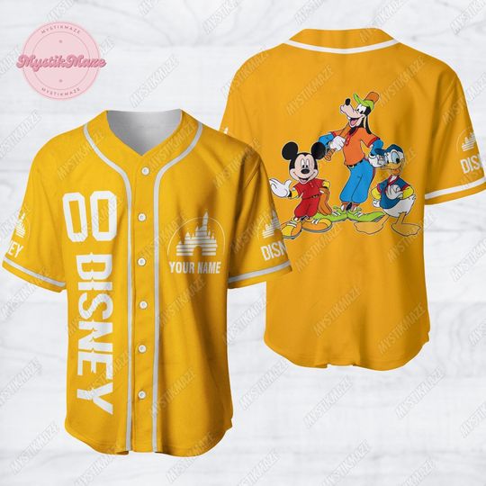Personalized Mickey Mouse Jersey, Mickey And Friends