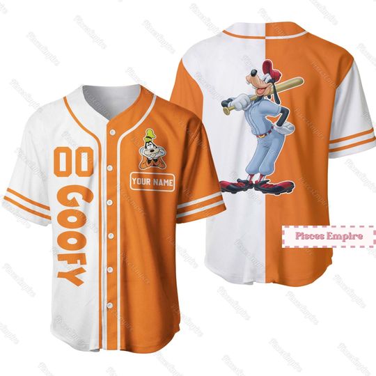 Disney Goofy Jersey Shirt, Funny Goofy Baseball Shirt