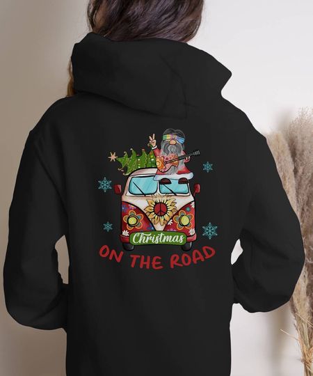Christmas, Road Trip, Hoodie, Gnome, Sweatshirt