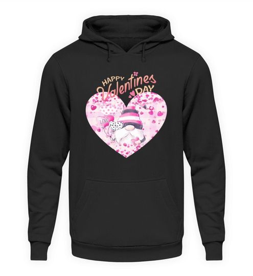Valentine's Day Gnome in the Heart - Unisex Hoodie Hoodie