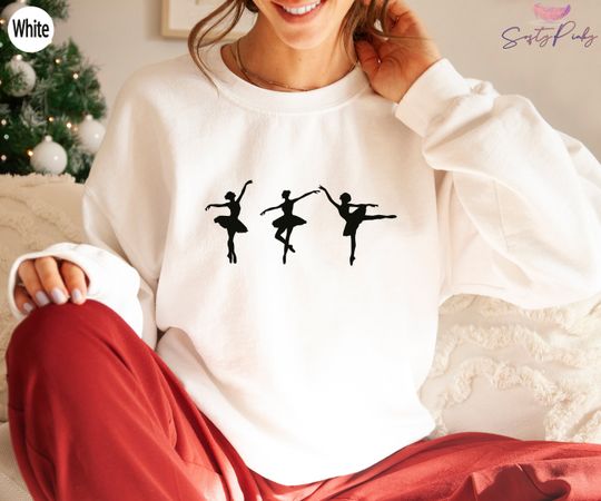 Ballet Sweatshirt, Gift For Dancer, Ballerina Shirt, Cute Dance T Shirt, Trendy Ballet Gift
