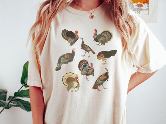 Vintage Turkey Shirt, Cute Animals Shirt