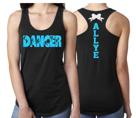 Glitter Dancer Tank Top |  Dancer Tank | Dancer Bling | Dancer Spirit Wear | Dancer Gift