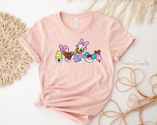 Daisy Duck Snacking Shirt, Disney Shirts