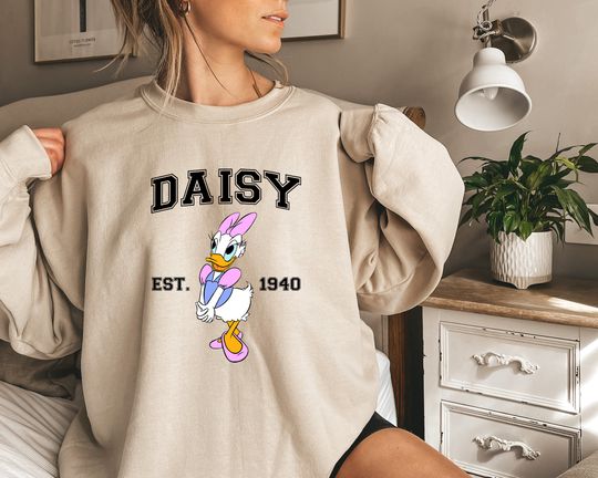 Daisy Est 1940 Sweatshirt, Cute Daisy Duck Gift, Vintage Daisy Duck Sweatshirt