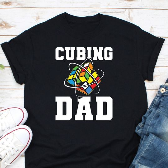 Cubing Dad Shirt, Cube Gift For Dad, Rubik Cube Shirt, Rubik Cube Patent Shirt, Love Cubing , Cubing Competition Shirt, Rubik  Lover