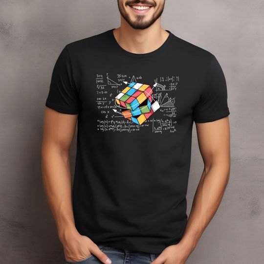 Colorful Rubiks Cube T-Shirt, Rubiks Cube Shirt, Rubik's Cube Tee Gift, Rubiks Lover T-Shirt, Rubik Cube Solution Formula Shirt