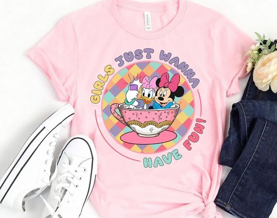 Disney Minnie Daisy Matching T-shirt | Girls Just Wanna Have Fun T-shirt