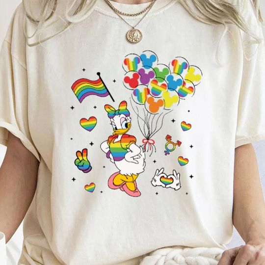 LGBT Pride Daisy Duck Shirt, Pride Shirt