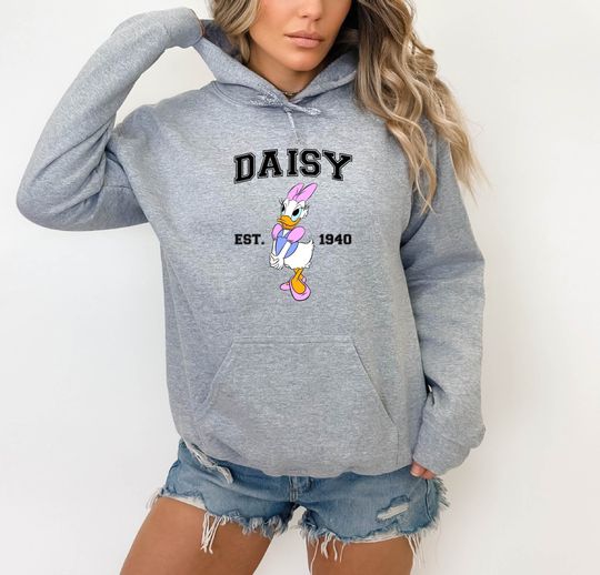Cute Daisy Duck Hoodie, Daisy Duck Hoodie, Retro Disney Hoodie