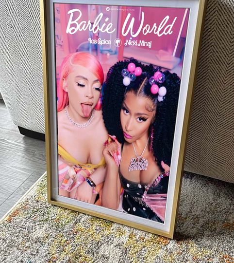 Barbie World Nicki Minaj Ice Spice Poster, Gift For Fan