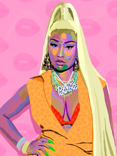 Nicki - Nicki Minaj Barbie inspired Vertical Poster