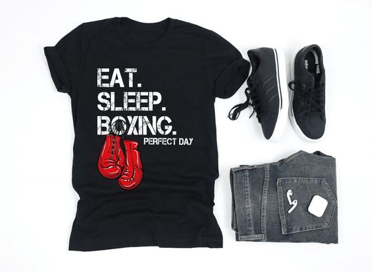 Boxing Perfect Day Shirt, Boxing Shirt, Boxing Gloves Shirt, Boxing Coach Gift, Boxing Gifts