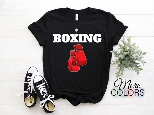 Boxing Gloves Boxer Coach Gift T-Shirt, Boxing Sports Lover Christmas Birthday Present T Shirts, Awesome Ring Practice