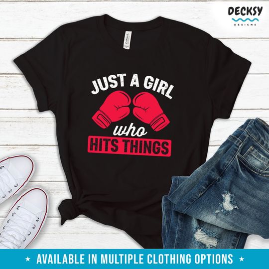 Girls Boxing T-shirt, Kickboxer Gift Women, Boxer Fighter Gift, Future Boxer Hoodie, Kickboxing Jumper, Boxing Girl Shirt, Just A Girl Tank