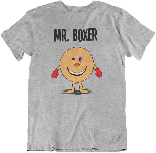 MR BOXER - Mens Boxing Organic Cotton T-Shirt Sustainable Gift For Him
