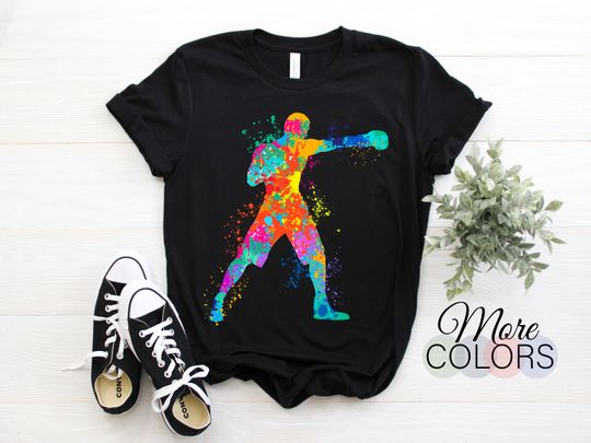 Boxing Gloves Boxer Coach Gift Art T-Shirt, Boxing Sports Lover Christmas Birthday Present T Shirts, Awesome Ring