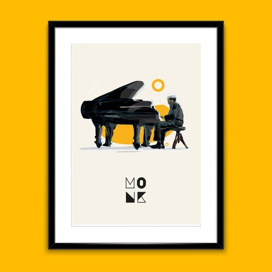 Thelonious Monk - Jazz Pianist Poster