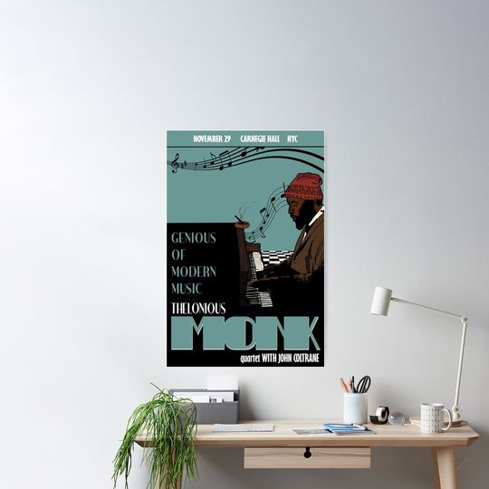 Thelonious Monk - Jazz Music Poster