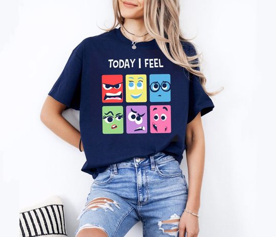 Cute Today I Feel Inside Out Disney Shirt