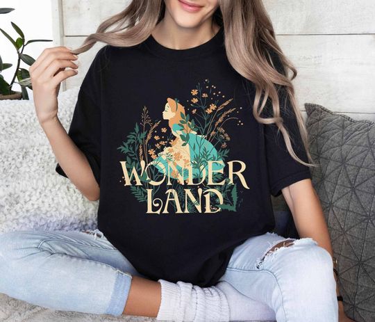 Wonder Land Alice In Wonderland Floral Shirt, Disney Alice Flower Shirt