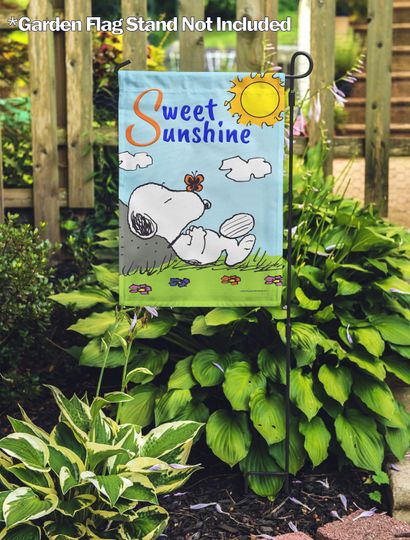 PEANUTS, PEANUTS Sweet Sunshine Snoopy  Garden Flag, Officially Licensed PEANUTS, Spring