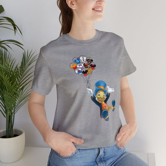 Jiminy Cricket T-Shirt, Disney Pinocchio T-shirt