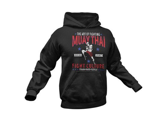 Funny Muay Thai Hoodie / Muay Thai Kickboxing Gift For Him & Her / Thai Boxing Lover / Martial Arts Sweater / Muay Thai Pullover