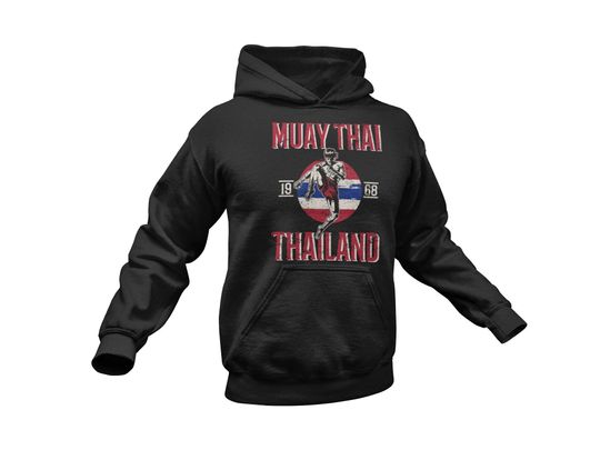 Muay Thai Kickboxing Hoodie / Funny Muay Thai Gift For Him & Her / Thai Boxing Lover / Martial Arts Sweater / Muay Thai Pullover