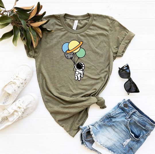 Astronaut Shirt, Funny Planets T-Shirt, Cute Planets Shirt, Spaceman Birthday Gift Shirt, Space Lover Shirt, Astronomy Tee, Solar System Tee