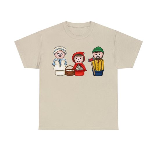 Cute Little Red Riding Hood, Granny and Woodcutter Shirt