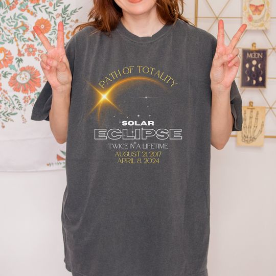 Solar Eclipse 2024 Shirt, April 8 2024 Shirt, Twice In A Lifetime